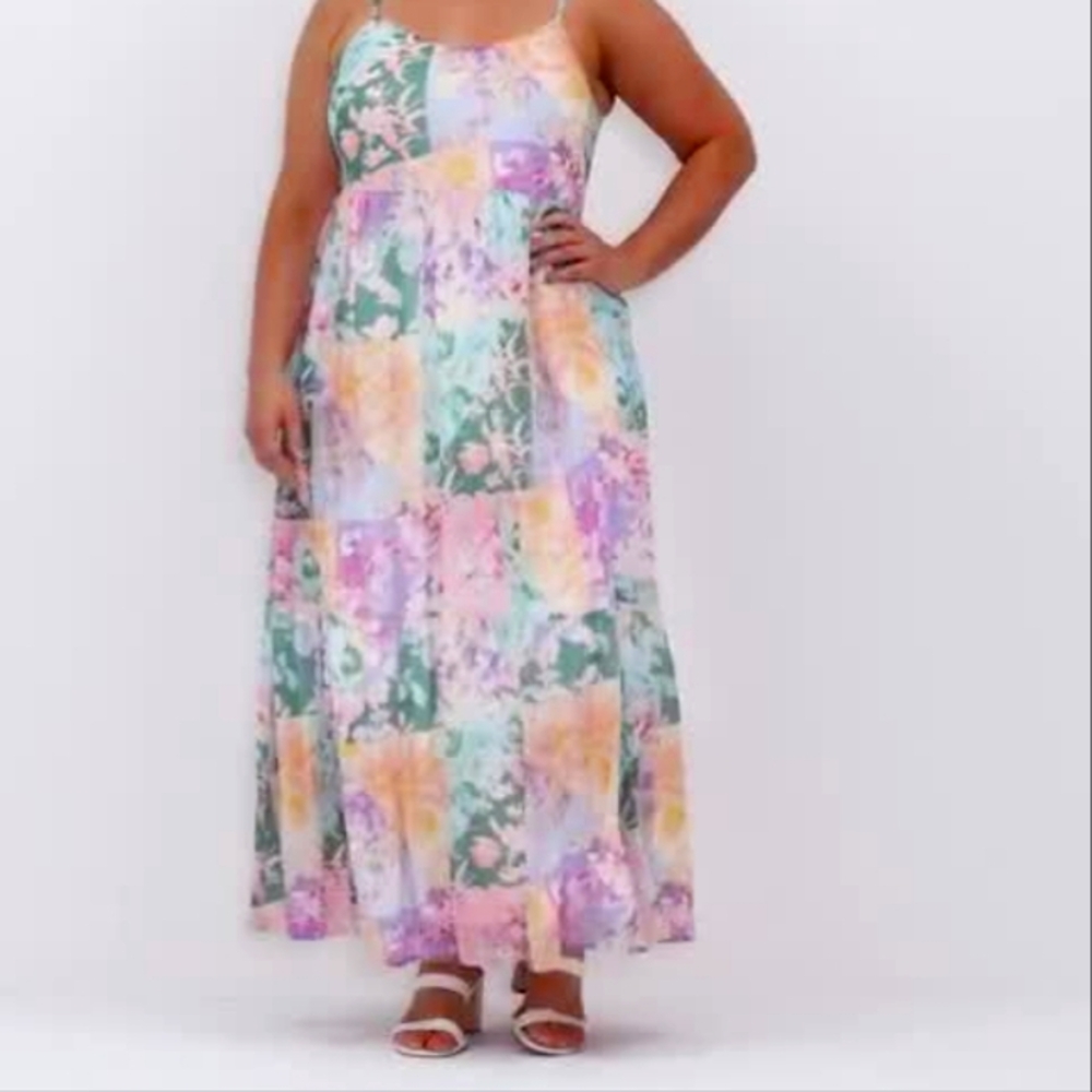 NWT Lane Bryant Colorful Maxi Dress